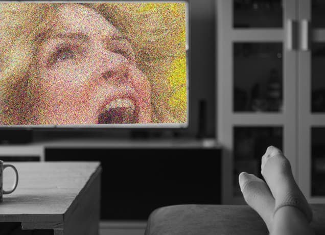 Person with feet up watching the best show of 2025.