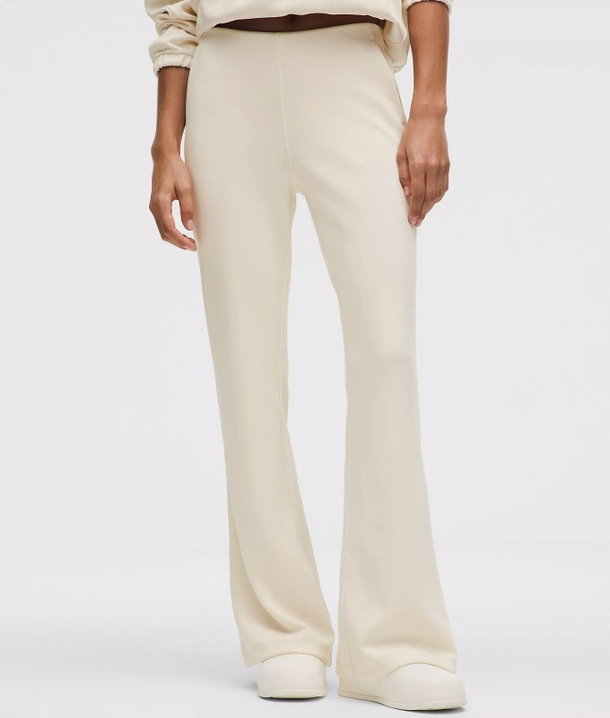 The lululemon Brushed Softstreme Flared Pants.