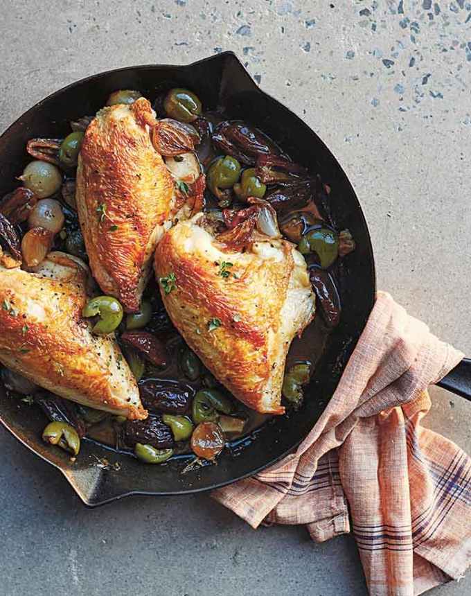 birthday dinner ideas: chicken with shallots