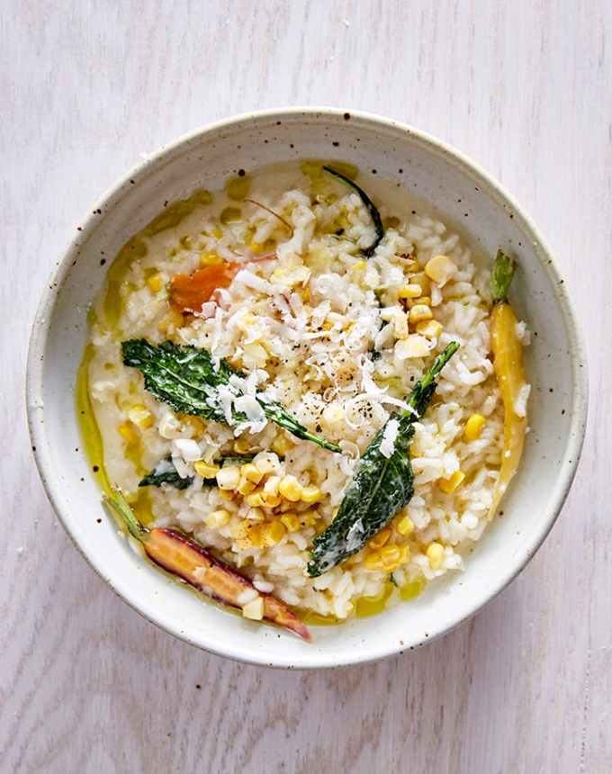 birthday dinner ideas: white risotto