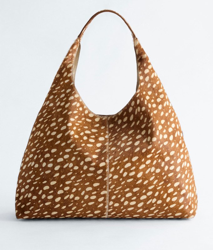 deer print spring trend other stories leather tote