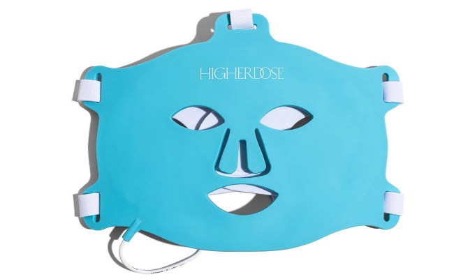 The HigherDOSE Red Light Face Mask.