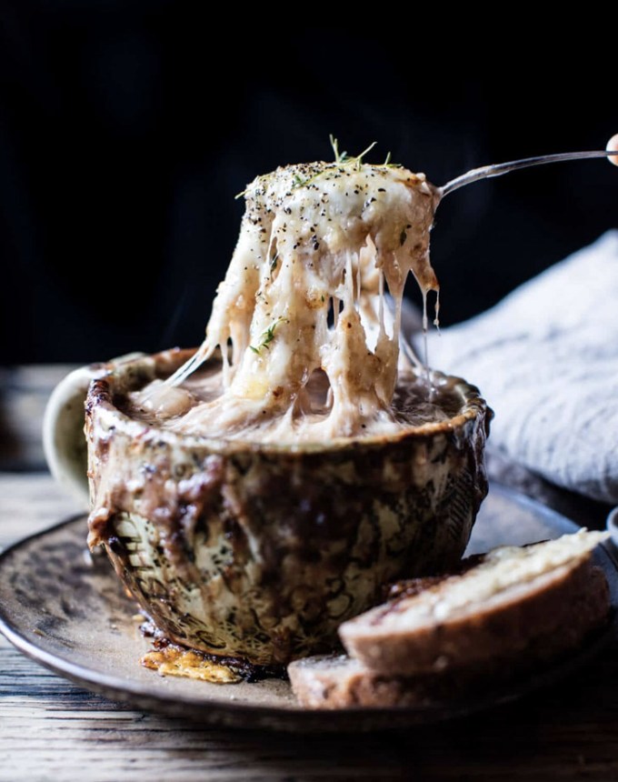 easy gnocchi recipes: French onion gnocchi soup