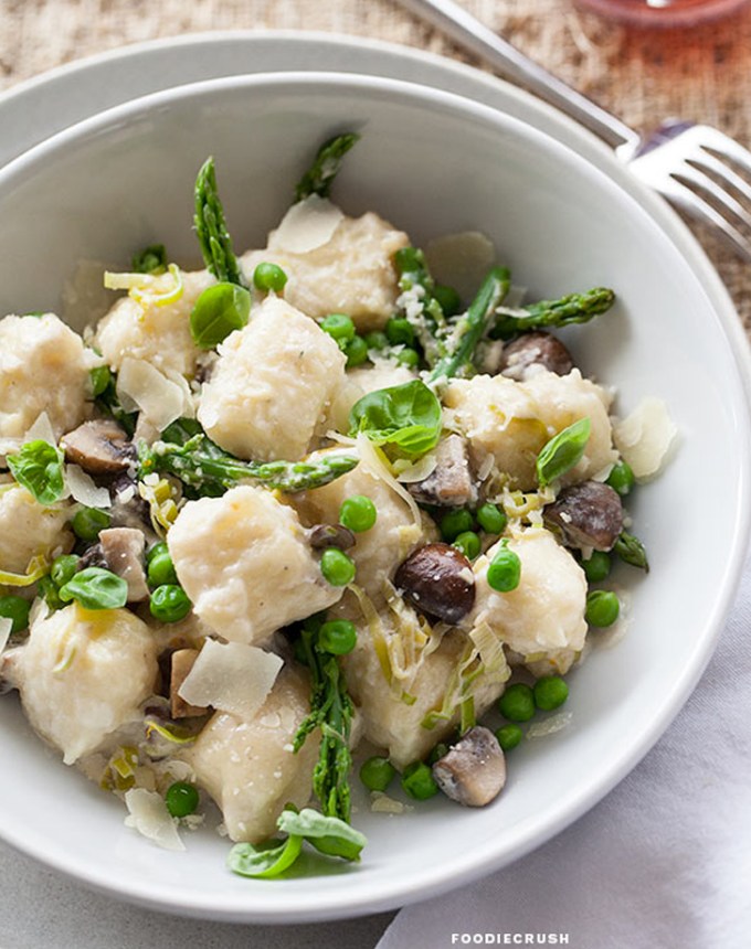 easy gnocchi recipes: spring vegetable gnocchi