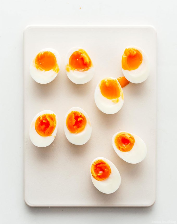easy snacks to make at home: jammy soft-boiled eggs