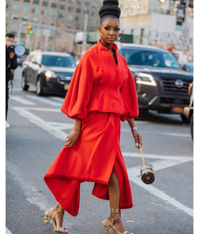 monochrome peplum top trend