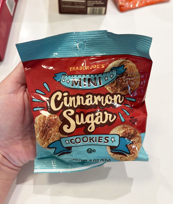 new trader joe's items reviewed september 2025: mini cinnamon sugar cookies