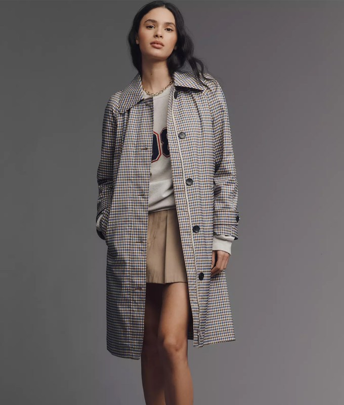 sezane clyde trench alternatives avec les filles gingham trench