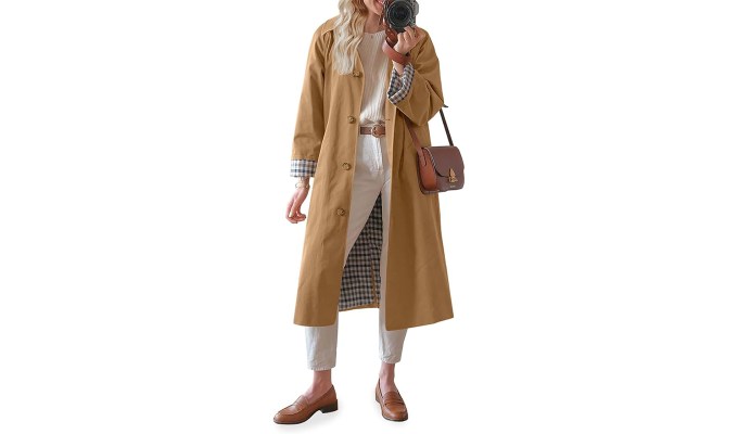 sezane clyde trench alternatives: Tankaneo Single-Breasted Trench
