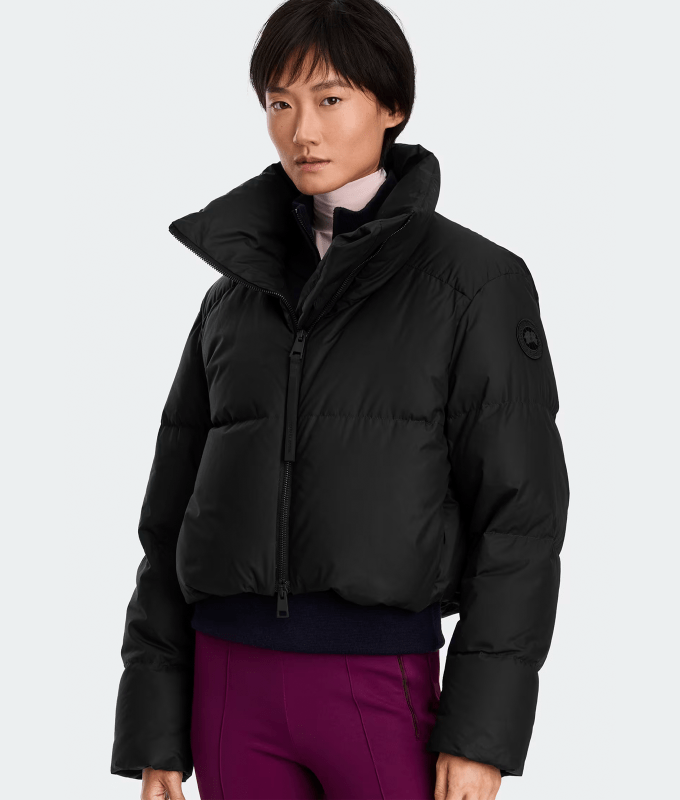 canada goose cropped garnet puffer