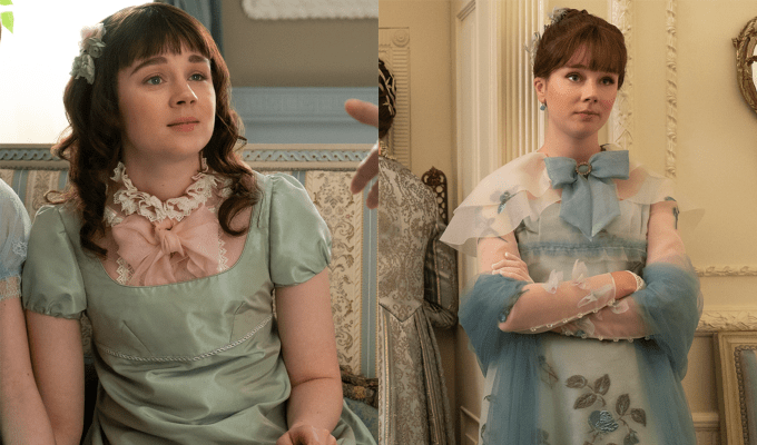 eloise bridgerton bow neck style