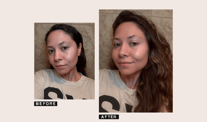 Isle of Paradise Self-Tanning Face Drops: Stephanie Maida Before and After Photos.