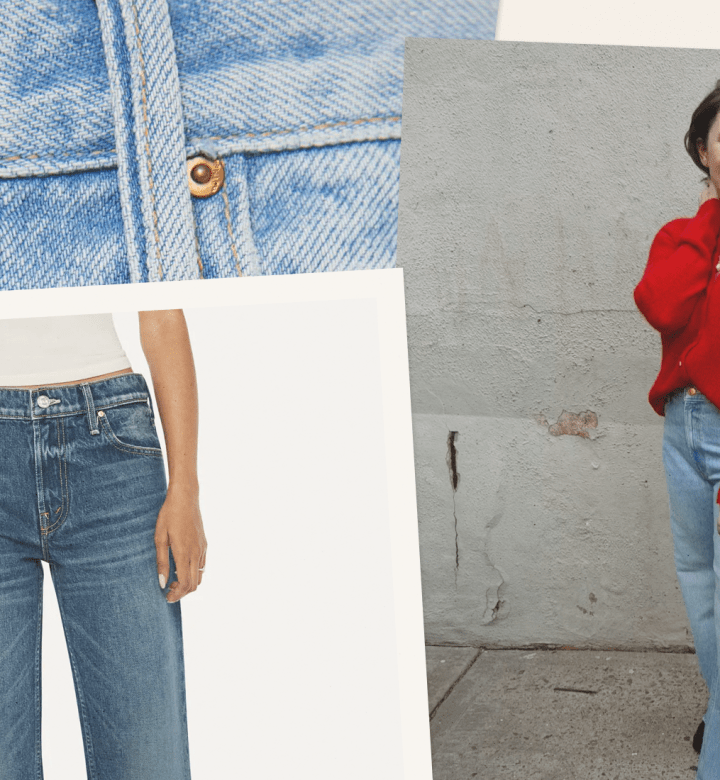 mother denim try on
